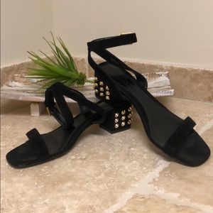 Alexander McQueen Black Studded-heel  Sandals